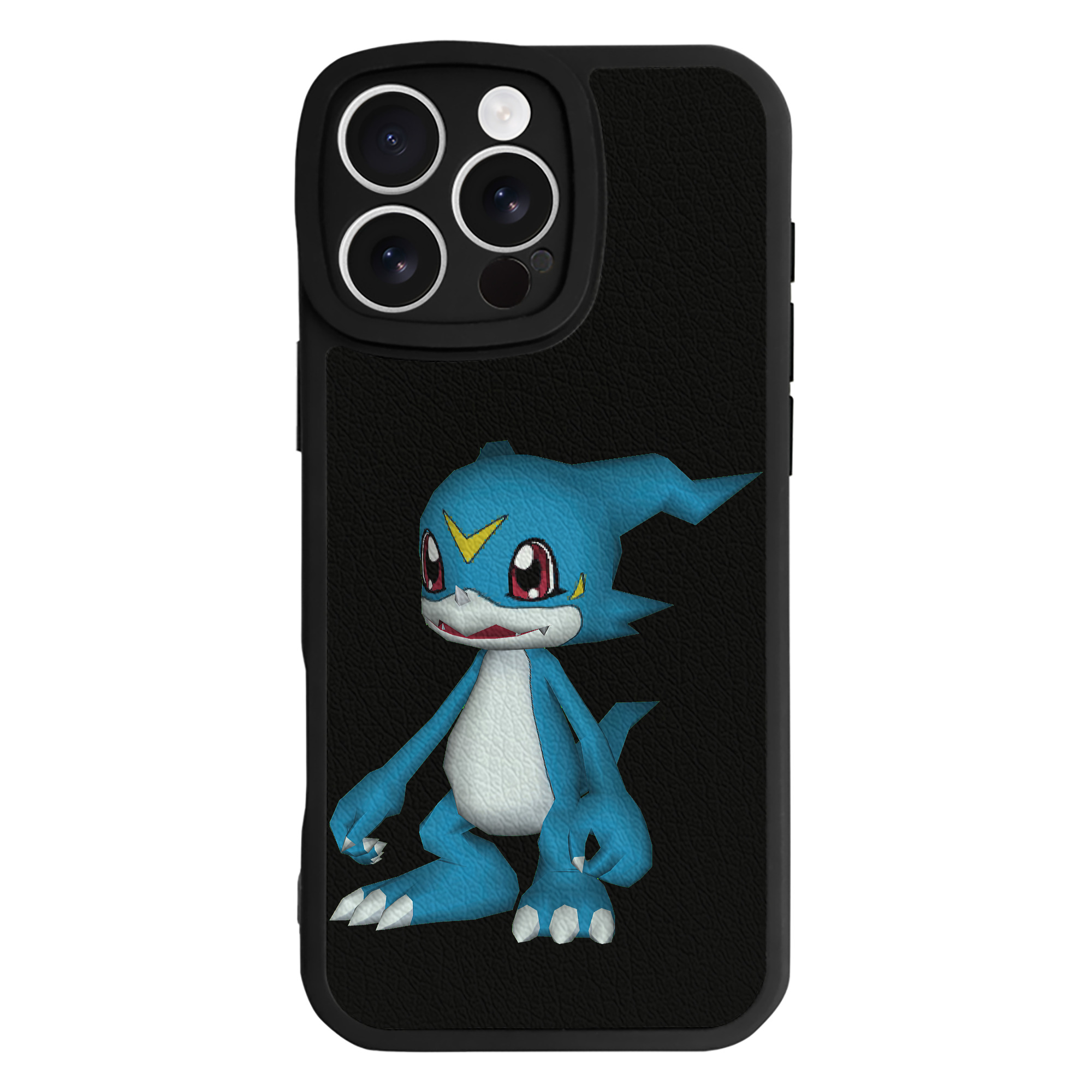 （画像用） Digimon デジタルモンスター/デジモン 【iPhone 16シリーズ対応】シリコンスマホケース（レザー調） 材質：シリコン